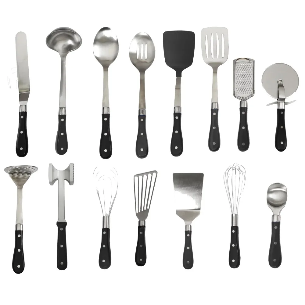 15-Piece All in One Kitchen Tools and Gadgets Kitchen Utensil Set Tool and Gadget Set, Black
15-Piece All in One Kitchen Tools and Gadgets Kitchen Utensil Set Tool and Gadget Set, Black