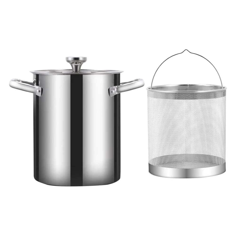 1 Set of Stainless Steel Fryer Pot Food Fryer Household Frying Pot with Frying Basket
1 Set of Stainless Steel Fryer Pot Food Fryer Household Frying Pot with Frying Basket
