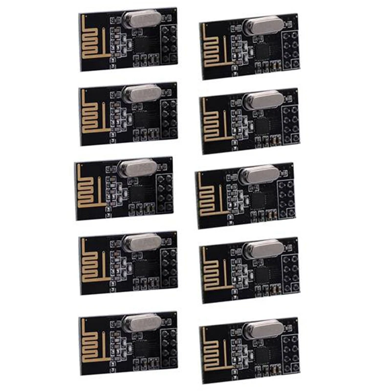 10Pcs NRF24L01+ Wireless Module Power Strengthen Edition NRF24L01 2.4Ghz Wireless Communication Module For Arduino
10Pcs NRF24L01+ Wireless Module Power Strengthen Edition NRF24L01 2.4Ghz Wireless Communication Module For Arduino
