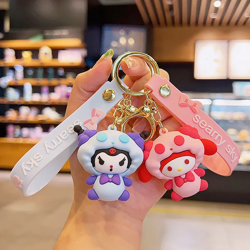 Новинка Kawaii брелок Sanrio аниме мультфильм My Melody Kuromi Cinnamoroll игрушки милые кулоны-куклы автомобильный брелок для девочек и детей подарки игрушк...
Новинка Kawaii брелок Sanrio аниме мультфильм My Melody Kuromi Cinnamoroll игрушки милые кулоны-куклы автомобильный брелок для девочек и детей подарки игрушк...