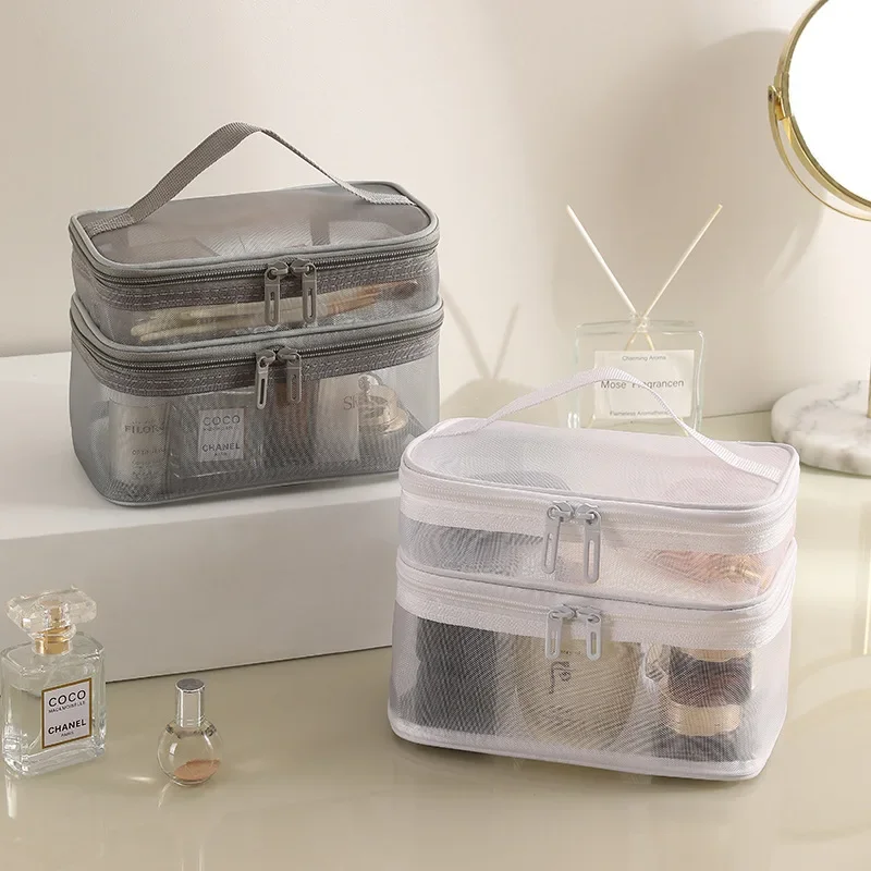 Shopping Handbag Women's Bags Cosmetic bag Portable Capacity travel Wash bag Transparent Shoulder Bag Storage Pouch Cosmetic
Shopping Handbag Women's Bags Cosmetic bag Portable Capacity travel Wash bag Transparent Shoulder Bag Storage Pouch Cosmetic