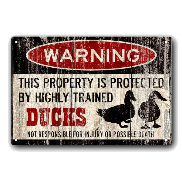 Funny Duck Sign Duck Warning Sign Vintage Tin Metal Sign Bar Club Cafe Garage Wall Decor Farm Decor Art
Funny Duck Sign Duck Warning Sign Vintage Tin Metal Sign Bar Club Cafe Garage Wall Decor Farm Decor Art
