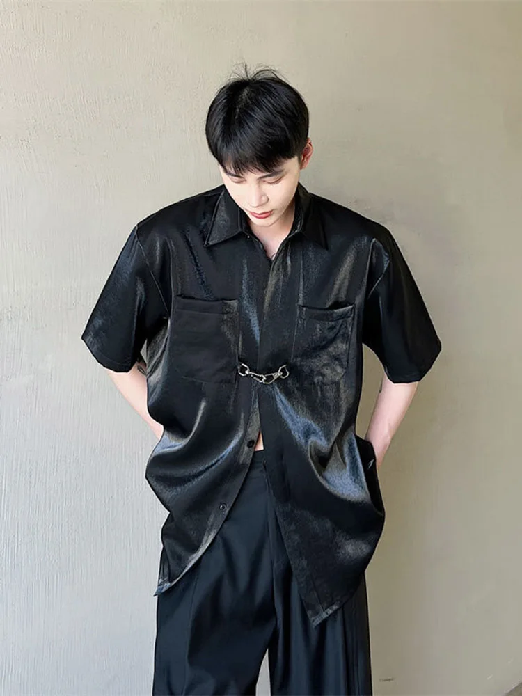 light luxury shirt men fashion shirt short sleeve 2022 summer pocket short sleeve solid color single breasted
light luxury shirt men fashion shirt short sleeve 2022 summer pocket short sleeve solid color single breasted