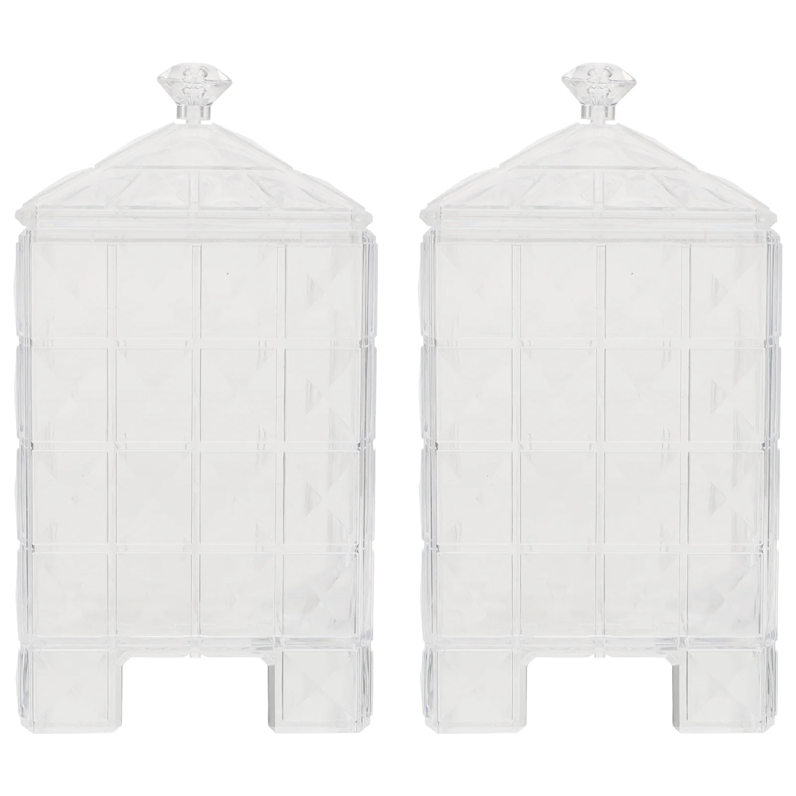 2Pcs Practical Cotton Swab Container Transparent Storage Holder Makeup Remover Box Organizer
2Pcs Practical Cotton Swab Container Transparent Storage Holder Makeup Remover Box Organizer