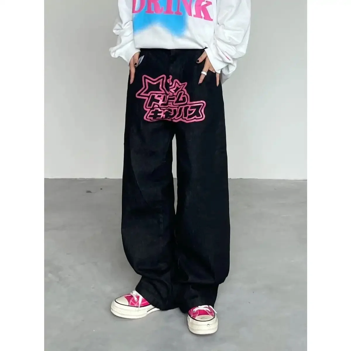 American Retro Alphabet Jeans Printing Straight High-grade Jeans Men and Women Hiphop Y2k Jeans Trend Loose All-match Long Pants
American Retro Alphabet Jeans Printing Straight High-grade Jeans Men and Women Hiphop Y2k Jeans Trend Loose All-match Long Pants