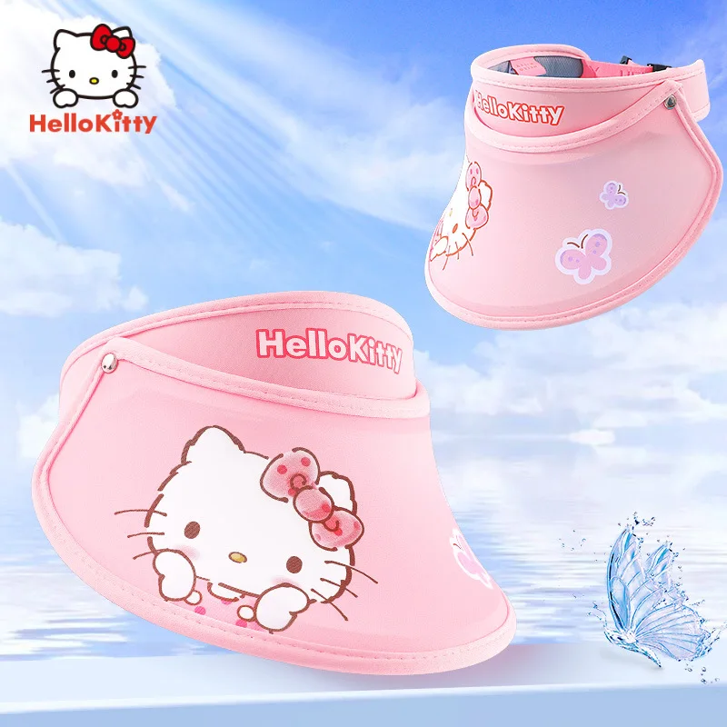 Sanrio Anime Hello Kitty Empty Top Hat Cartoon Kawaii Summer Children's Outdoor UV Protection Adjustable Large Brim Hat Sun Caps 
Sanrio Anime Hello Kitty Empty Top Hat Cartoon Kawaii Summer Children's Outdoor UV Protection Adjustable Large Brim Hat Sun Caps