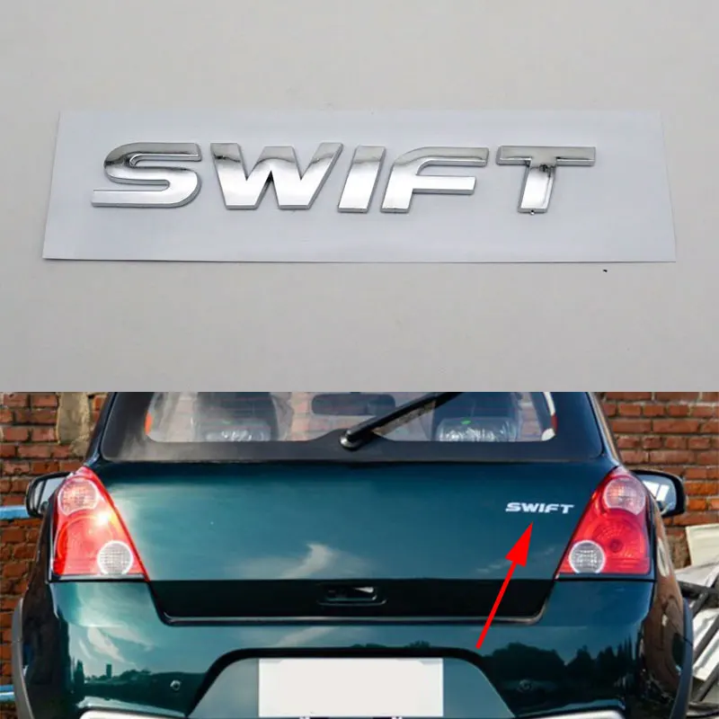 Подходит для Suzuki Swift эмблема автомобиля логотип наклейки 3D буква слово задний багажник ABS пластик хромированная Серебряная Табличка значок Авто Наклейка
Подходит для Suzuki Swift эмблема автомобиля логотип наклейки 3D буква слово задний багажник ABS пластик хромированная Серебряная Табличка значок Авто Наклейка