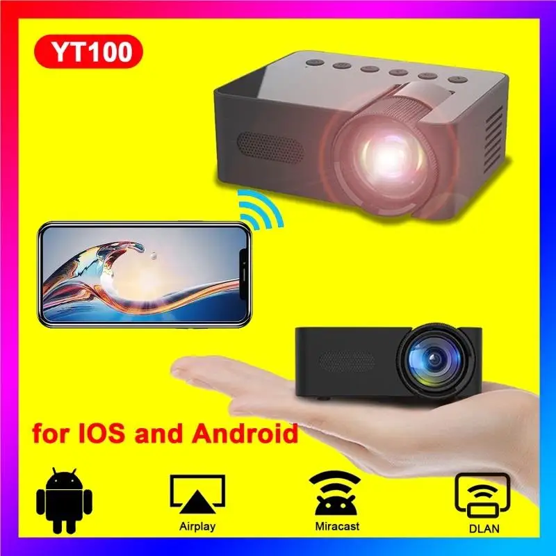YT100 Mini Projector Android Wifi Smart Portable Outdoor Full HD1080P Office Home Theater Movie Wireless Same Screen Projector
YT100 Mini Projector Android Wifi Smart Portable Outdoor Full HD1080P Office Home Theater Movie Wireless Same Screen Projector