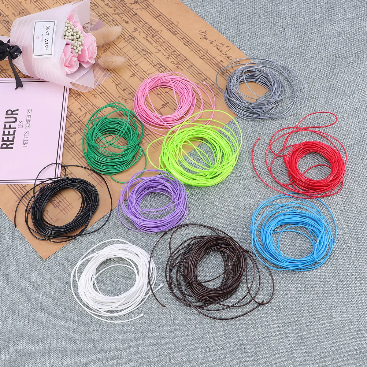 10pcs Ropes Waving Muti-color Handmae Strings Cords Ropes for DIY Bracelet Craft Making
10pcs Ropes Waving Muti-color Handmae Strings Cords Ropes for DIY Bracelet Craft Making