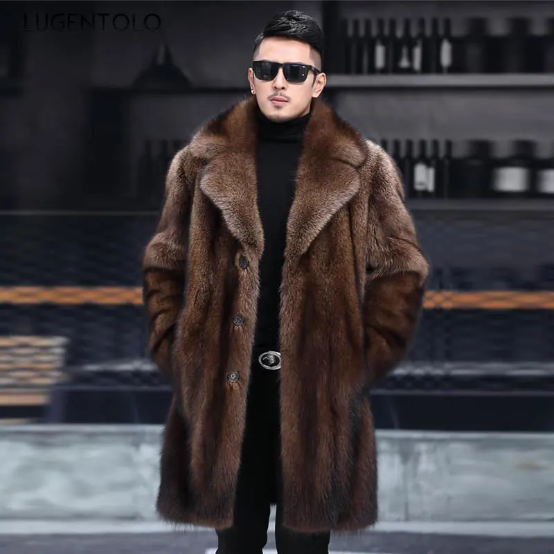 Men Warm Faux Fur Autumn Winter Solid Comfort Coat Classic Men's Large Size Luxury Single-breasted Button Long Jackets
Men Warm Faux Fur Autumn Winter Solid Comfort Coat Classic Men's Large Size Luxury Single-breasted Button Long Jackets