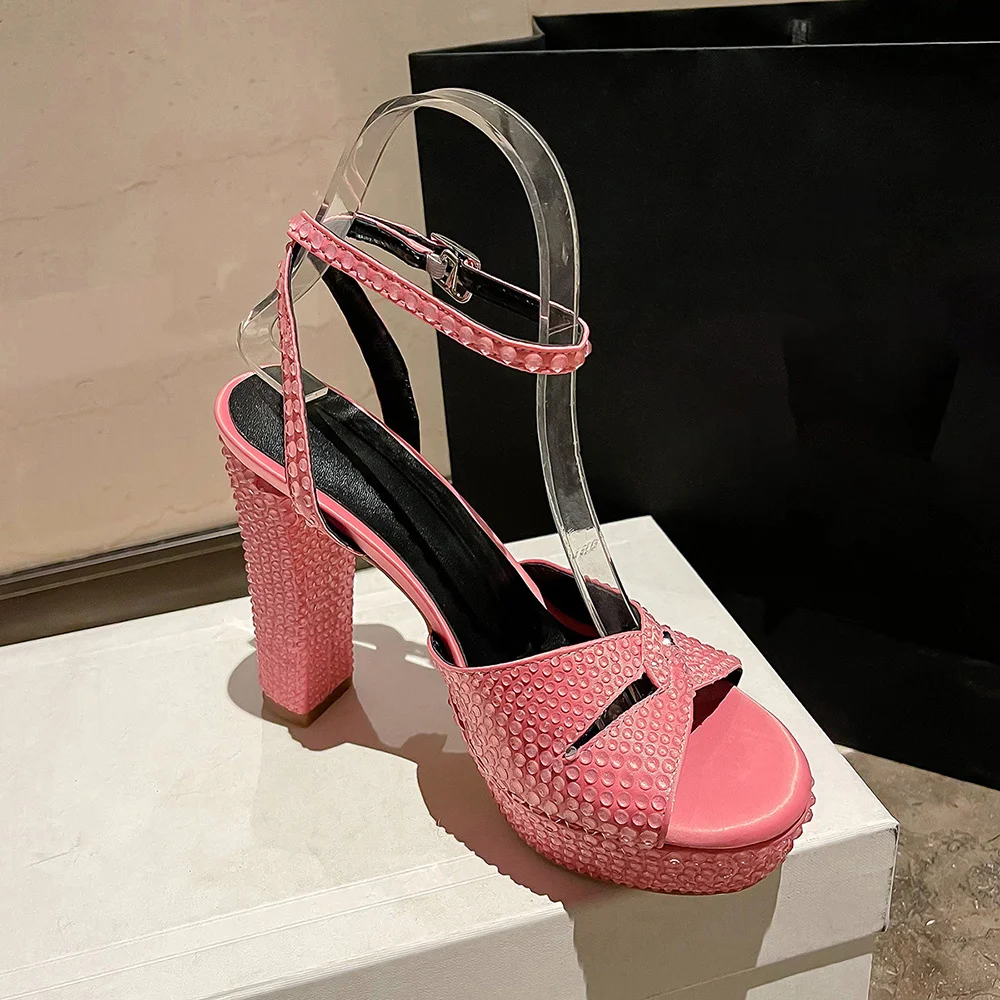 Rhinestones Ultra Glitter High Heels Women Platform Ankle Strap Gladiator Sandals Party Wedding Dancing Prom Summer Shoe
Rhinestones Ultra Glitter High Heels Women Platform Ankle Strap Gladiator Sandals Party Wedding Dancing Prom Summer Shoe