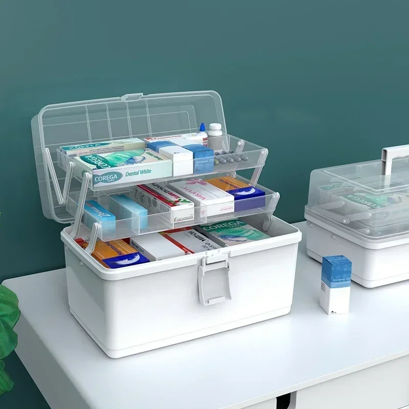 

Large-capacity Cosmetics Box Drug Storage Household Emergency Multi-layer Gadgets Storage Home Medical Box