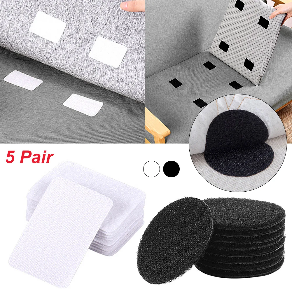 5pair Hook And Loop Dots Reusable Strong Self Adhesive Sticky Back Coins Anti-skid Tapes For Home Carpets Sheets Gripper
5pair Hook And Loop Dots Reusable Strong Self Adhesive Sticky Back Coins Anti-skid Tapes For Home Carpets Sheets Gripper