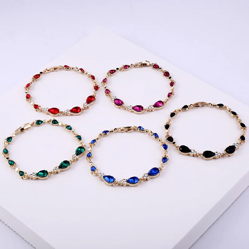 

Новые Индивидуальные разноцветные модные браслеты из сплава в европейском и американском стиле оптом Популярные разноцветные браслеты ручной работы из натурального камня подарок