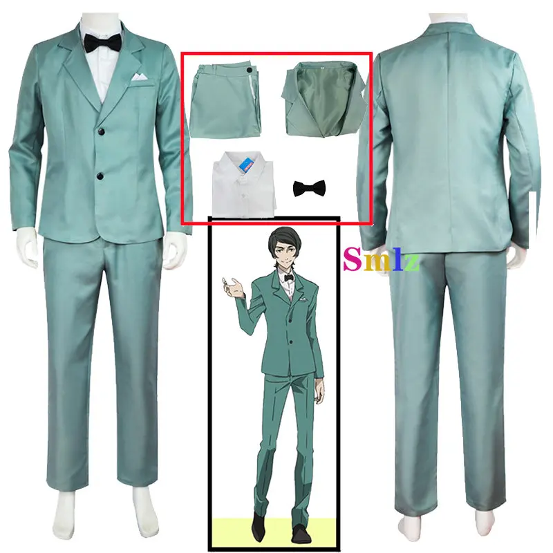 Mushitaro Oguri Cosplay Anime Bungo Stray Dogs Costume Men Green Suit Uniform Pants Halloween Clothing Set
Mushitaro Oguri Cosplay Anime Bungo Stray Dogs Costume Men Green Suit Uniform Pants Halloween Clothing Set
