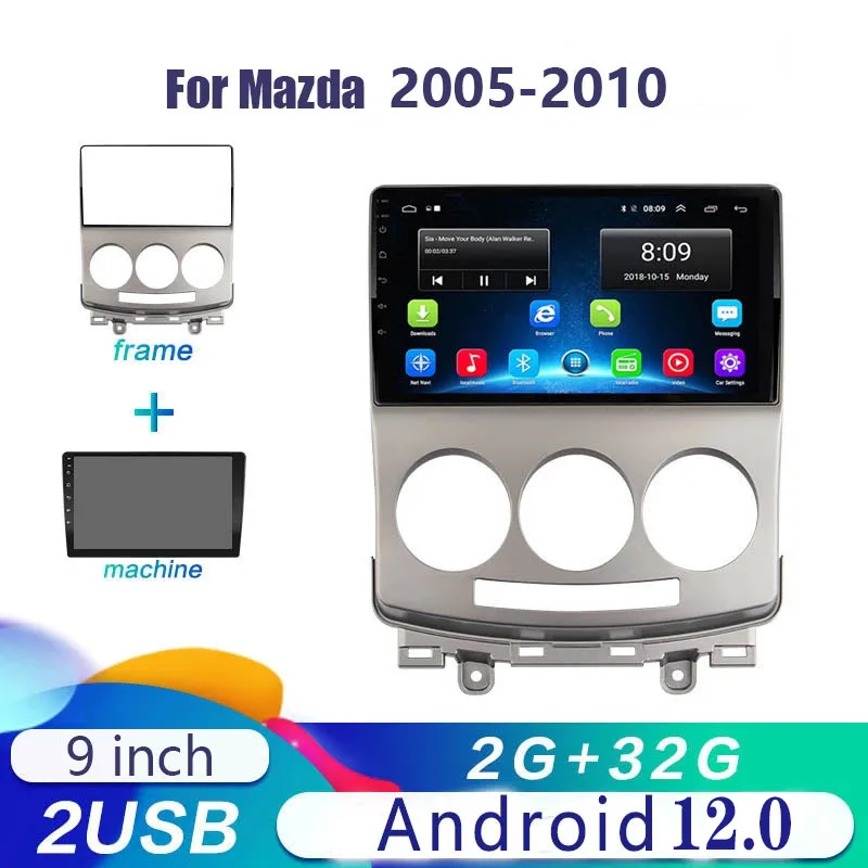 For Mazda 5 2005-2010 Android 12.0 Car DVD Player Video Multimedia GPS Navigation Radio Stereo Head Unit 2+32GB Car Audio
For Mazda 5 2005-2010 Android 12.0 Car DVD Player Video Multimedia GPS Navigation Radio Stereo Head Unit 2+32GB Car Audio