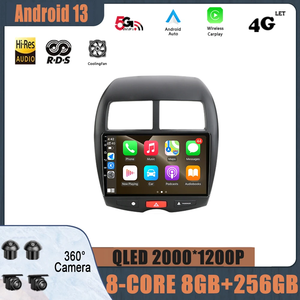 Для Mitsubishi ASX 1 (2010 - 2016) навигация GPS DSP Carplay WIFI Android 13 автомобильный радиоприемник мультимедийный плеер
Для Mitsubishi ASX 1 (2010 - 2016) навигация GPS DSP Carplay WIFI Android 13 автомобильный радиоприемник мультимедийный плеер