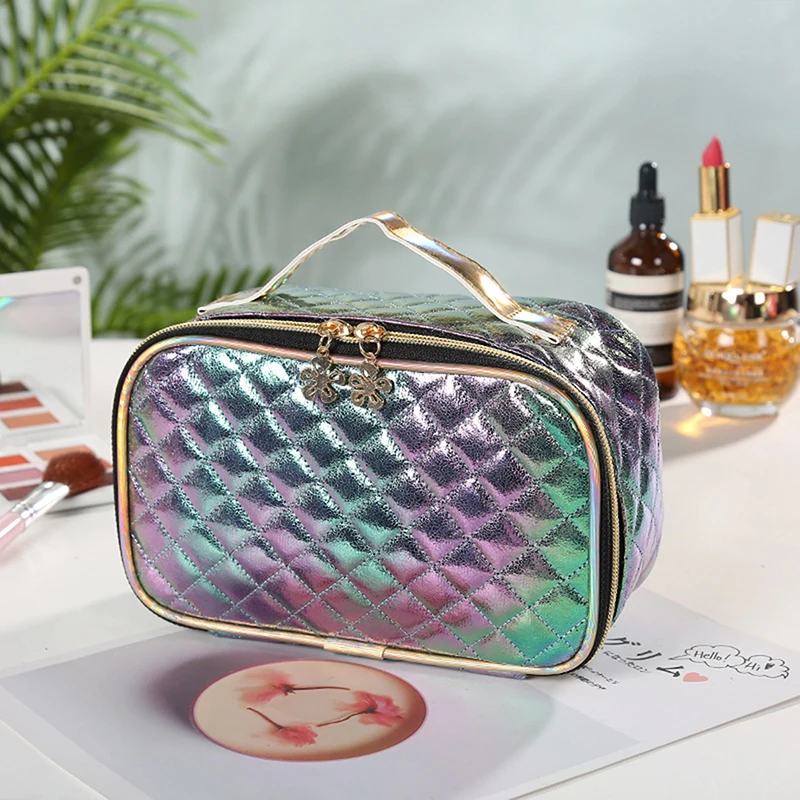 New Fashion Cosmetic Case High Capacity Makeup Bag Pu Portable Casual Square Lattice Women Storage Wash Bag 2022
New Fashion Cosmetic Case High Capacity Makeup Bag Pu Portable Casual Square Lattice Women Storage Wash Bag 2022