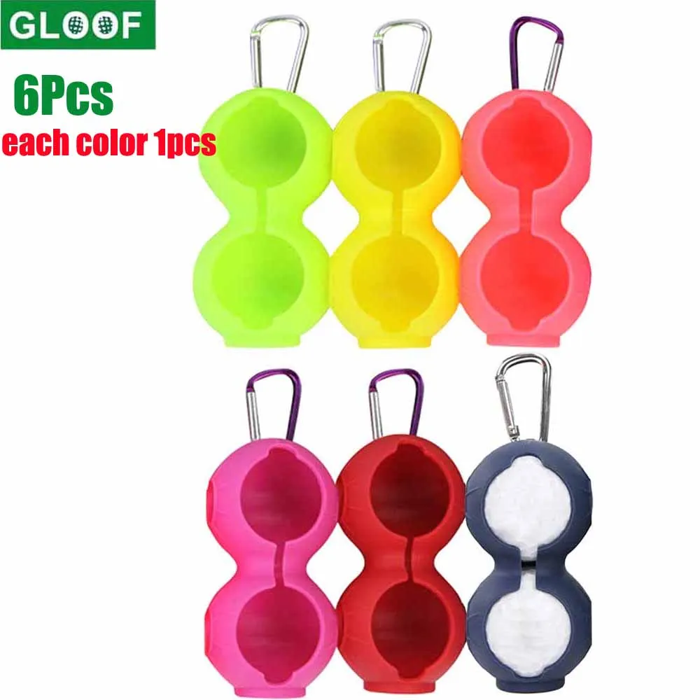 6 шт. мягкий силиконовый двойной чехол GLOOF, чехол для мяча для гольфа с алюминиевым карабином, 6 цветов каждого цвета
6 шт. мягкий силиконовый двойной чехол GLOOF, чехол для мяча для гольфа с алюминиевым карабином, 6 цветов каждого цвета