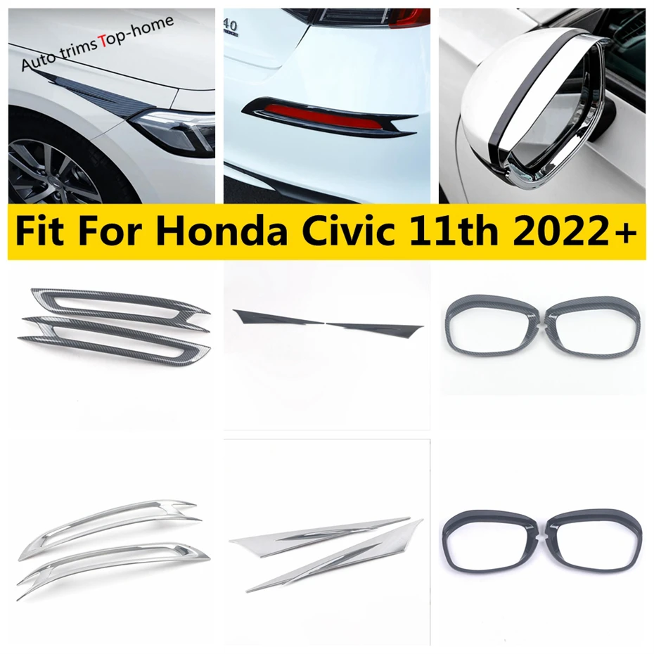 Front Head Light Eyebrow / Rear Fog Lamp Frame /Rearview Mirror Rain Shape Cover Trim Accessories For Honda Civic 11th 2022 2023
Front Head Light Eyebrow / Rear Fog Lamp Frame /Rearview Mirror Rain Shape Cover Trim Accessories For Honda Civic 11th 2022 2023