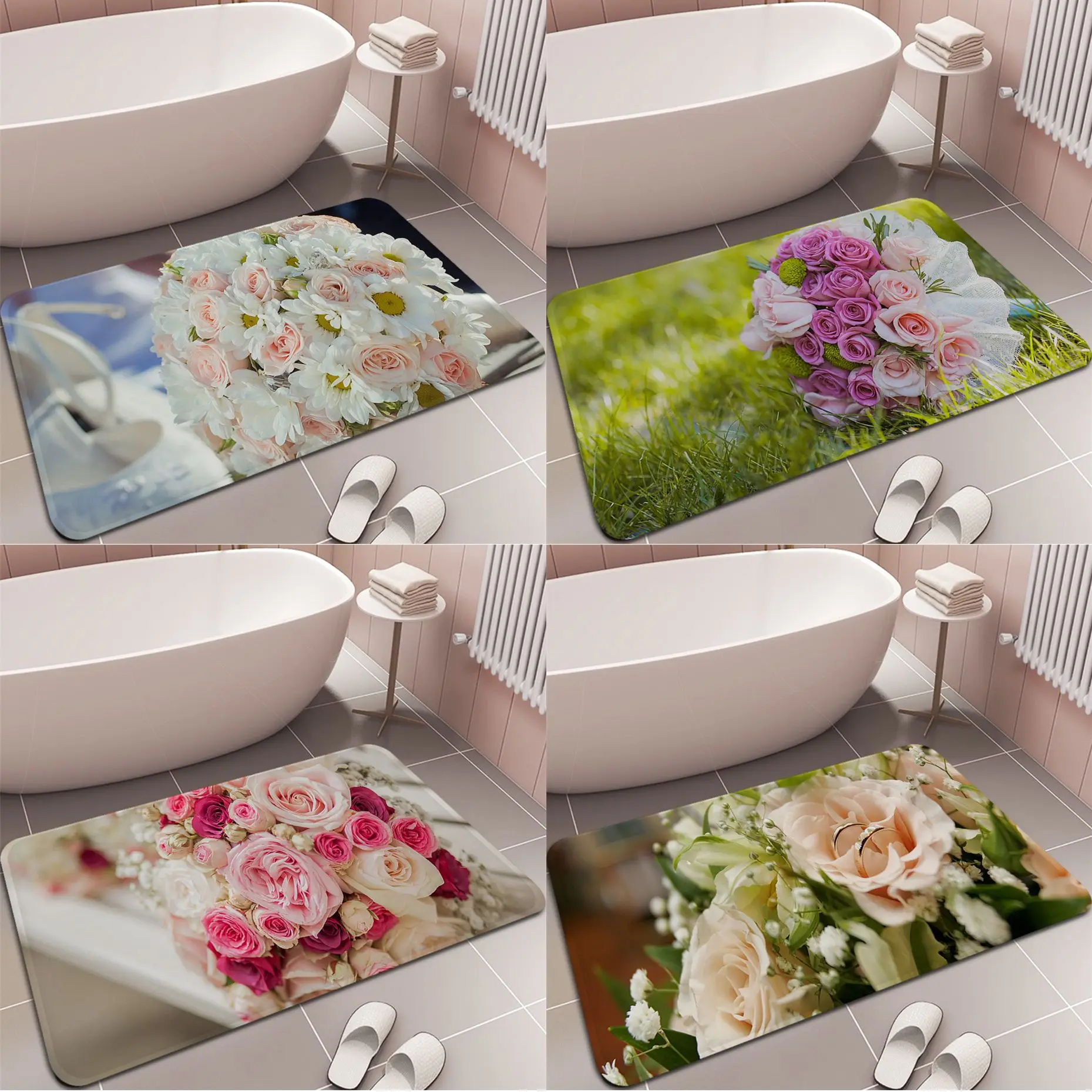 Wedding Flower Ball Printed Flannel Floor Mat Bathroom Decor Carpet Non-Slip For Living Room Kitchen welcome Doormat
Wedding Flower Ball Printed Flannel Floor Mat Bathroom Decor Carpet Non-Slip For Living Room Kitchen welcome Doormat