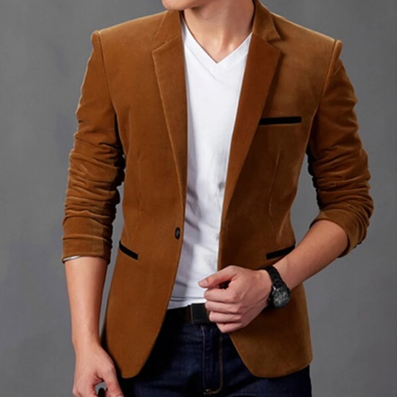 Spring Autumn Men's Casual Jacket Smart Casual Coats For Men Suit Slim Fit Corduroy Jackets For Men Male
Spring Autumn Men's Casual Jacket Smart Casual Coats For Men Suit Slim Fit Corduroy Jackets For Men Male