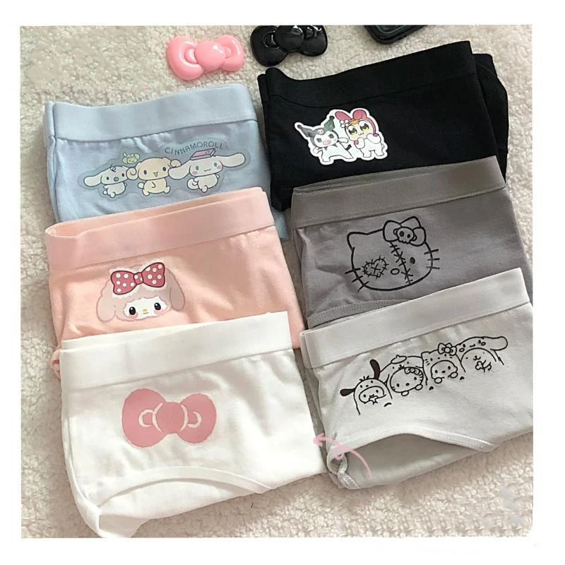 Kawaii Sanrio Anime Hello Kitty Kuromi Underwear Girly Heart Cute Cartoon Cinnamoroll My Melody Panty Toys for Girls
Kawaii Sanrio Anime Hello Kitty Kuromi Underwear Girly Heart Cute Cartoon Cinnamoroll My Melody Panty Toys for Girls