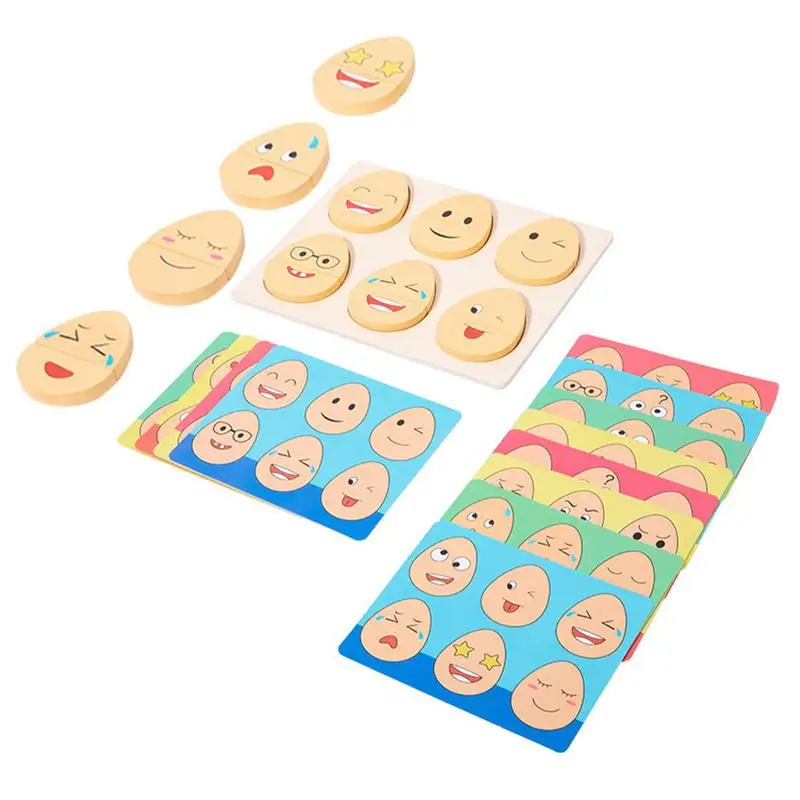 Wooden Amusing Block Puzzle Toys Fun Egg Shape Expressions Matching Educational Logical Brain Training Toy Children Game Gift
Wooden Amusing Block Puzzle Toys Fun Egg Shape Expressions Matching Educational Logical Brain Training Toy Children Game Gift