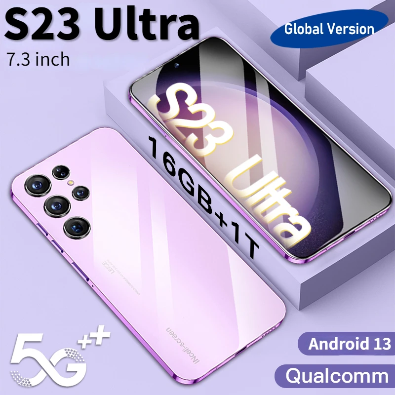 Новинка 2023, Лидер продаж, смартфон S23 Ultra с Полноразмерным экраном 7,3 дюйма, смартфон 4G, 16 Тб + 1 ТБ, 7800 мА · ч, мобильные телефоны
Новинка 2023, Лидер продаж, смартфон S23 Ultra с Полноразмерным экраном 7,3 дюйма, смартфон 4G, 16 Тб + 1 ТБ, 7800 мА · ч, мобильные телефоны