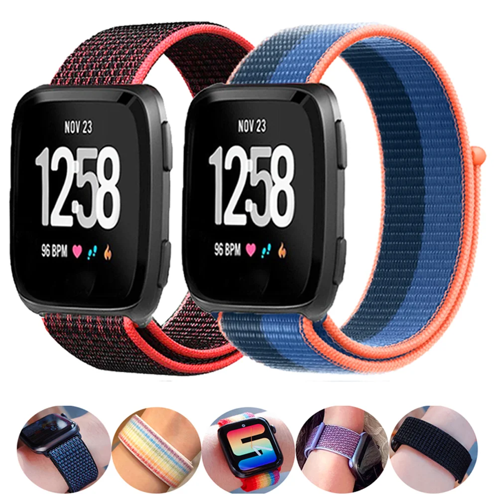 Nylon Loop Strap for Fitbit Versa 2 Smartwatch replacment Bracelet Accessories wrist Sport correa Fitbit Versa2/versa/Lite band
Nylon Loop Strap for Fitbit Versa 2 Smartwatch replacment Bracelet Accessories wrist Sport correa Fitbit Versa2/versa/Lite band