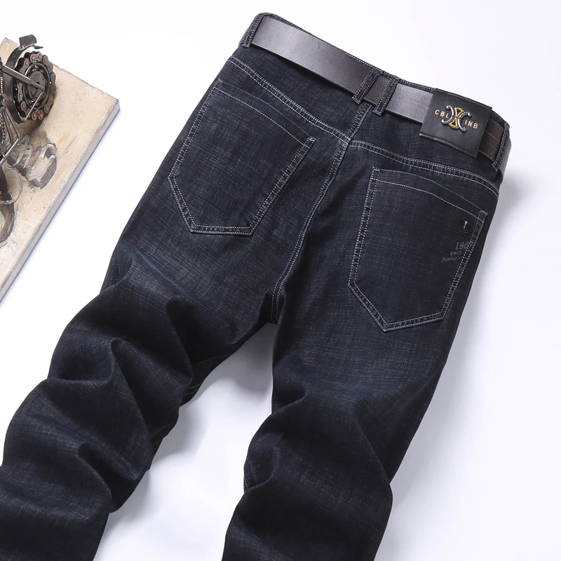 Four Seasons Men'S Business Casual Jeans Classic Style Trendy Loose Straight Denim Trousers Spring Autumn Brand Stretch Pants
Four Seasons Men'S Business Casual Jeans Classic Style Trendy Loose Straight Denim Trousers Spring Autumn Brand Stretch Pants