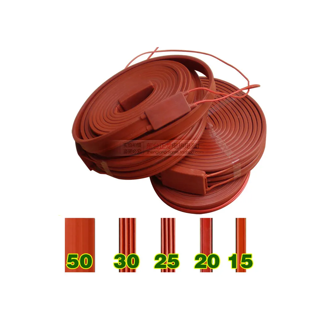12V 24V 110V 220V 15/25/30/50mm 1-20 Meters Waterproof Flexible Silicone Heater Strip Belt Freeze Protection
12V 24V 110V 220V 15/25/30/50mm 1-20 Meters Waterproof Flexible Silicone Heater Strip Belt Freeze Protection