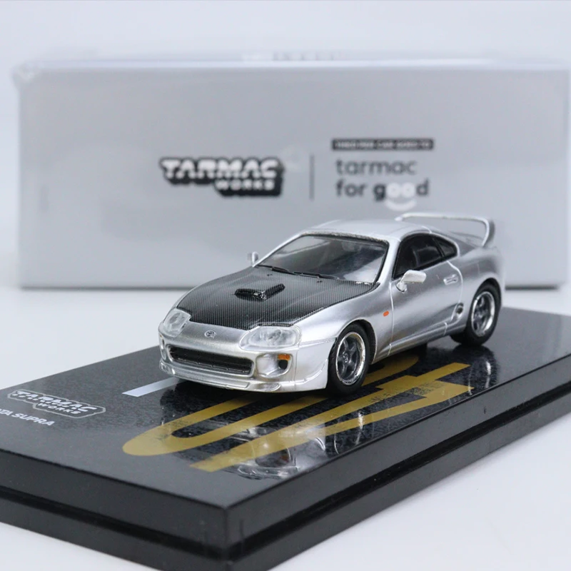 Tarmac Works TW 1:64 Supra Silver Carbon Fiber Hood Limited Edition Alloy Diorama Car Model Collection Miniature Carros Toys
Tarmac Works TW 1:64 Supra Silver Carbon Fiber Hood Limited Edition Alloy Diorama Car Model Collection Miniature Carros Toys