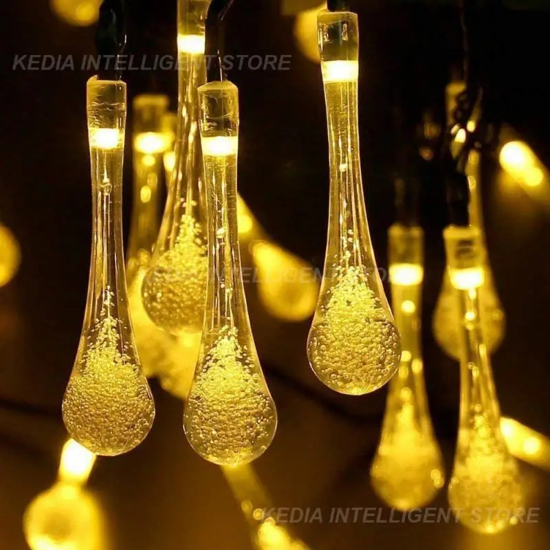LED Solar Street Garland String Lights Outdoor Waterproof Fairy Light Multi Color Waterdrop Light Garden Patio Party Decorative
LED Solar Street Garland String Lights Outdoor Waterproof Fairy Light Multi Color Waterdrop Light Garden Patio Party Decorative