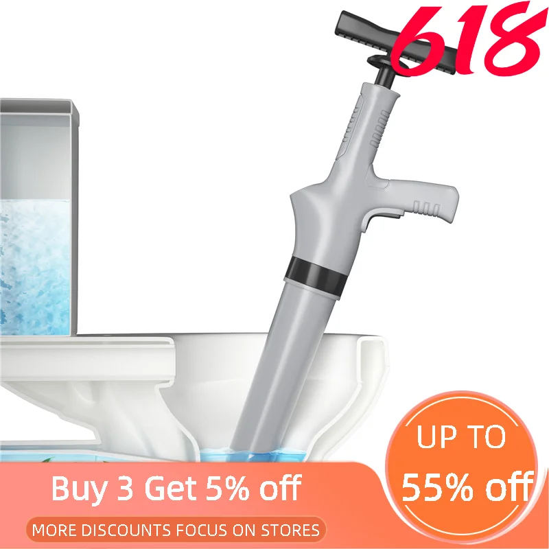 Bathroom Toilet Plunger, Drain Unblocker High Pressure Air Drain Blaster Cleaner High Efficient , for Kitchen, Clogged Pipe
Bathroom Toilet Plunger, Drain Unblocker High Pressure Air Drain Blaster Cleaner High Efficient , for Kitchen, Clogged Pipe
