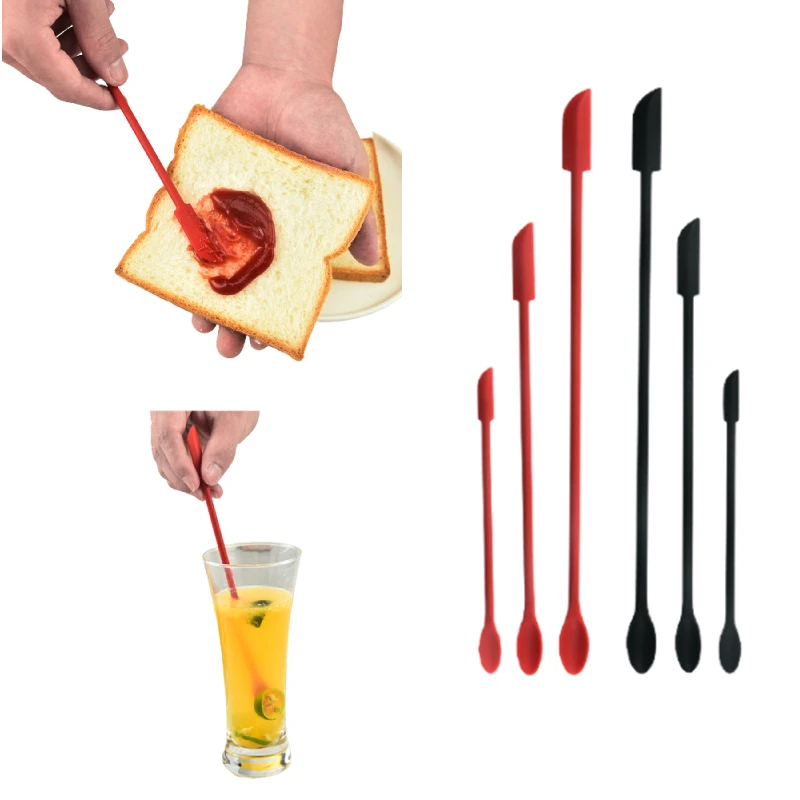 1/3 Pcs Silicone Double-head Small Spatula Mini Bread Jam Spatula Drink Mixer Kitchen Baking Squeegee Tools Bakeware Accessories
1/3 Pcs Silicone Double-head Small Spatula Mini Bread Jam Spatula Drink Mixer Kitchen Baking Squeegee Tools Bakeware Accessories