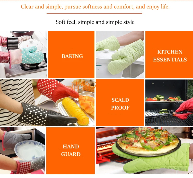 1 pair Silicone coating Mitten Microwave Oven Glove Cotton Non-slip Baking Heat Resistant Gloves Oven Mitts cute Kitchen Tool
1 pair Silicone coating Mitten Microwave Oven Glove Cotton Non-slip Baking Heat Resistant Gloves Oven Mitts cute Kitchen Tool