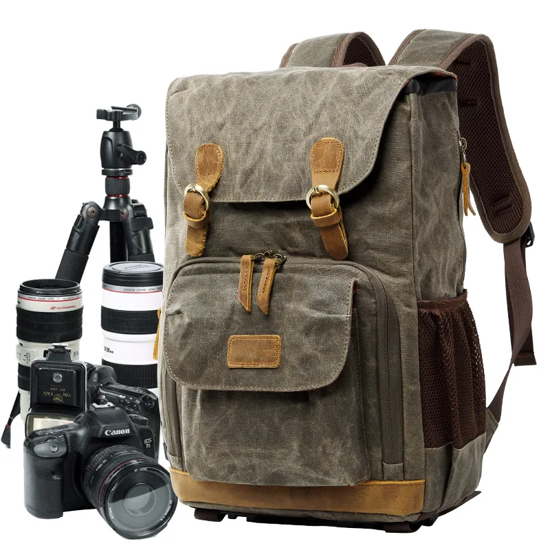 SLR Camera Bag Backpack Waterproof Retro Large Capacity Digital Photography Bag Camera Bag Canon Nikon Sony Lens Bag Drone Bag
SLR Camera Bag Backpack Waterproof Retro Large Capacity Digital Photography Bag Camera Bag Canon Nikon Sony Lens Bag Drone Bag