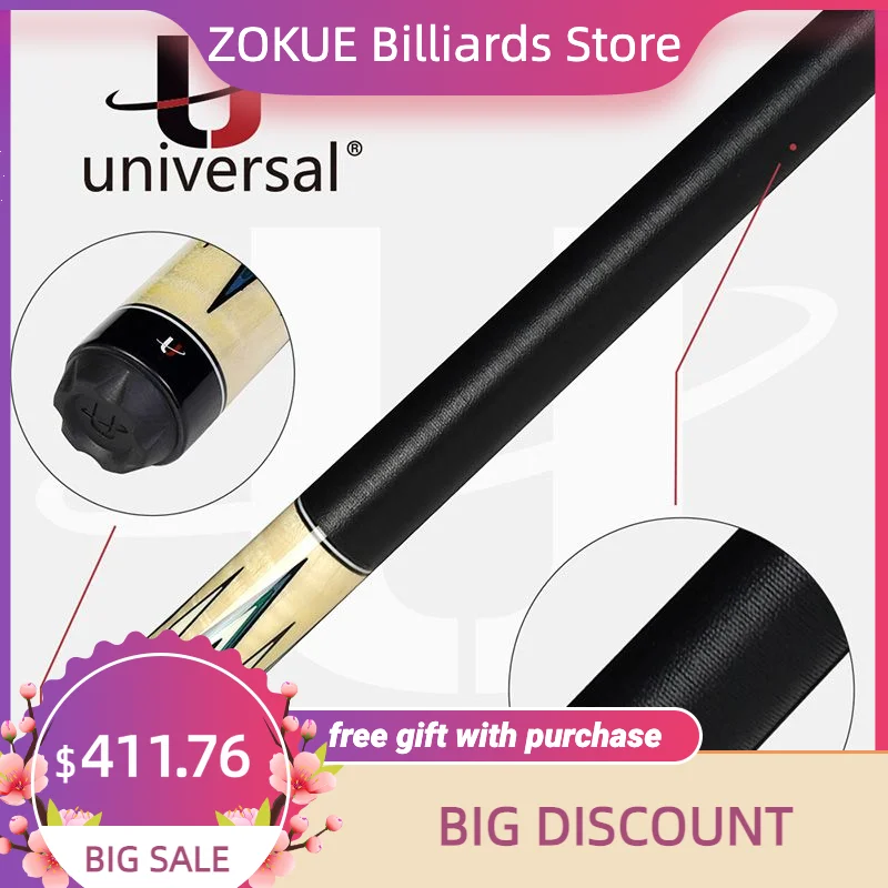 High Quality Universal UN112-8 Billiards Pool Cue 12.75mm Tip Tecnologia Maple Shaft Billar Professional Billard Cue
High Quality Universal UN112-8 Billiards Pool Cue 12.75mm Tip Tecnologia Maple Shaft Billar Professional Billard Cue