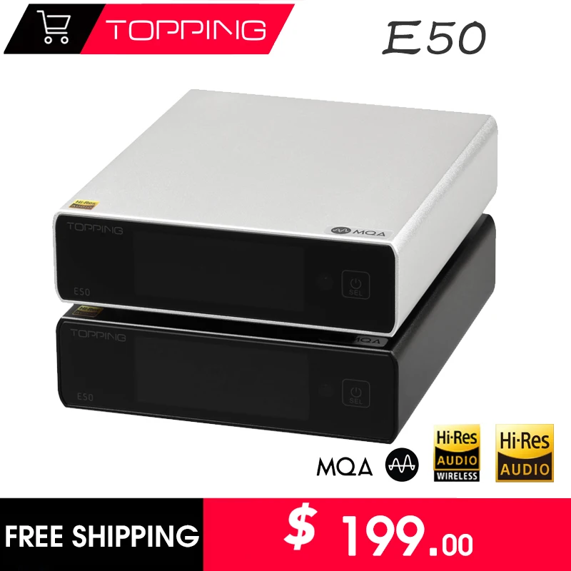 TOPPING E50 MQA Decoder ES9068AS 32Bit/768kHz DSD512 DAC With Remote Control The Best DAC For TOPPING L50
TOPPING E50 MQA Decoder ES9068AS 32Bit/768kHz DSD512 DAC With Remote Control The Best DAC For TOPPING L50
