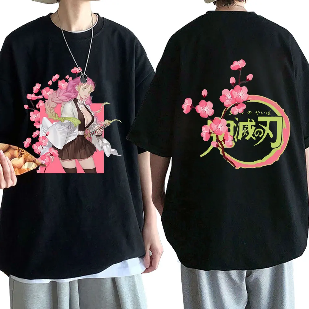 

Футболка Kanroji Mitsuri с аниме «рассекающий демонов», Мужская одежда, модные повседневные хлопковые футболки, уличная одежда