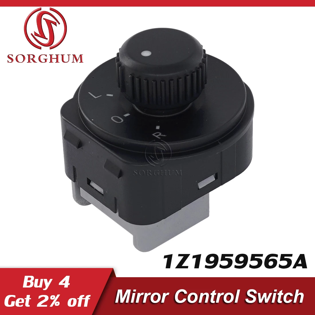 

Sorghum 1Z1959565A Auto Rearview Side Mirror Switch Adjust Control Knob For Skoda Octavia MK2 II 1Z Yeti 1ZD959565 1Z0959565A