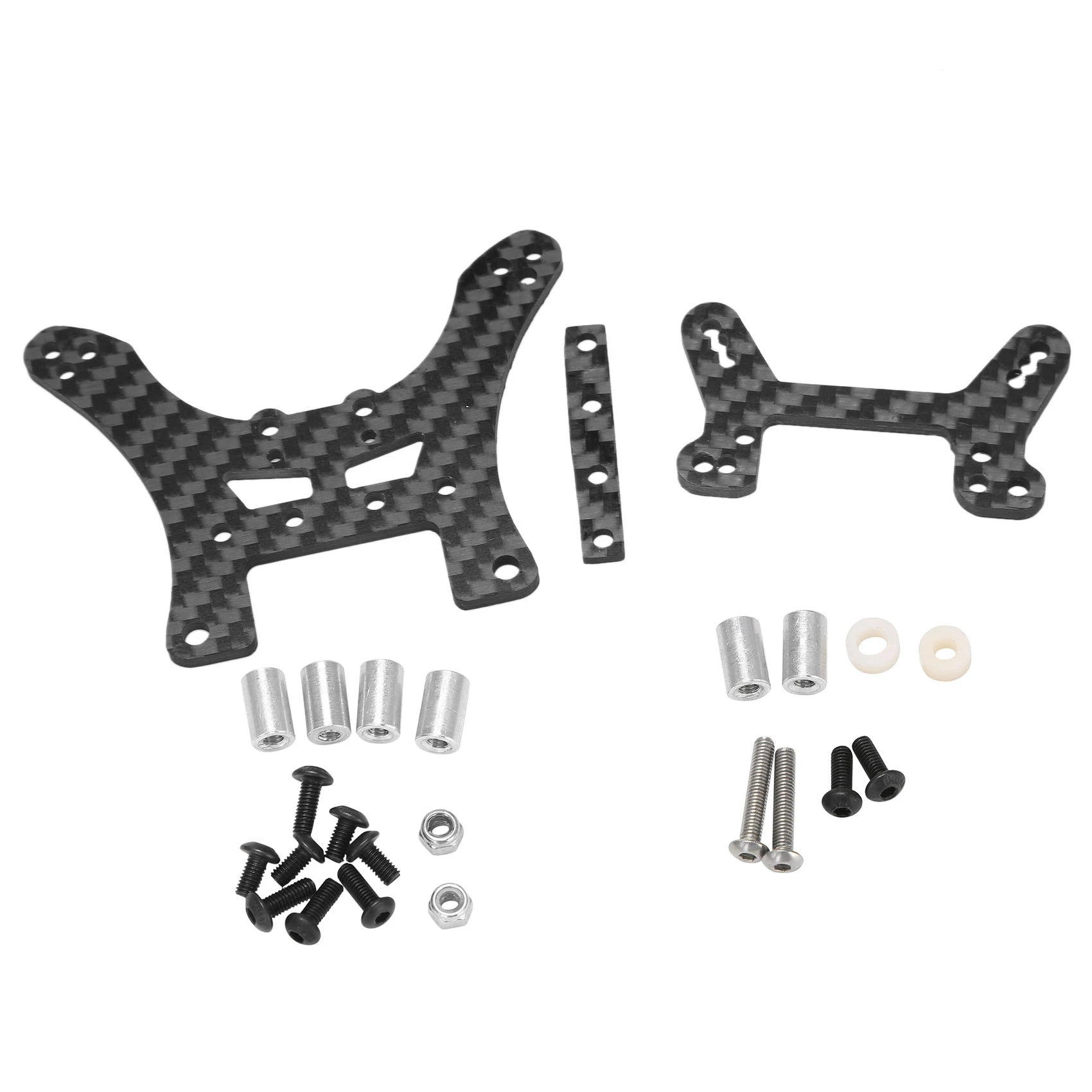 2Pcs Carbon Fiber Front & Rear Shock Tower for Tamiya DF-02 DF02 RC Car Upgrade Parts Accessories
2Pcs Carbon Fiber Front & Rear Shock Tower for Tamiya DF-02 DF02 RC Car Upgrade Parts Accessories