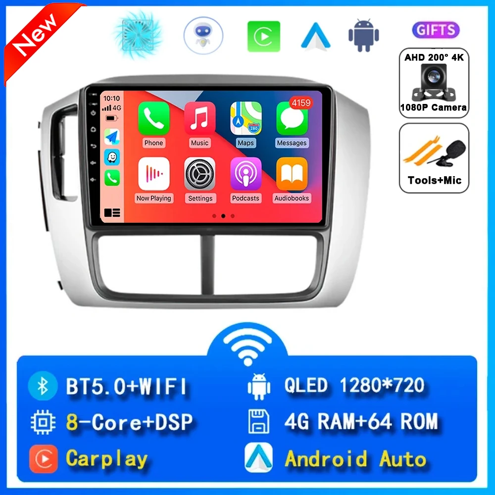 Автомобильный радиоприемник Android14 Carplay для Honda Pilot 1 2005 2007 2008, навигация, GPS, мультимедийный плеер, Wi-Fi + 4G, стерео, авто видео BT 2 DIN 
Автомобильный радиоприемник Android14 Carplay для Honda Pilot 1 2005 2007 2008, навигация, GPS, мультимедийный плеер, Wi-Fi + 4G, стерео, авто видео BT 2 DIN