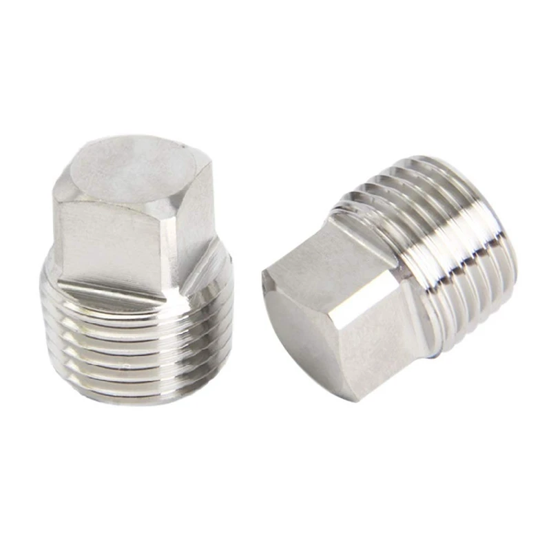 NPT Male Pipe Plug Outer Square Head Thread Stainless Steel Rods By CNC For Strength Socket Pipe Fitting
NPT Male Pipe Plug Outer Square Head Thread Stainless Steel Rods By CNC For Strength Socket Pipe Fitting