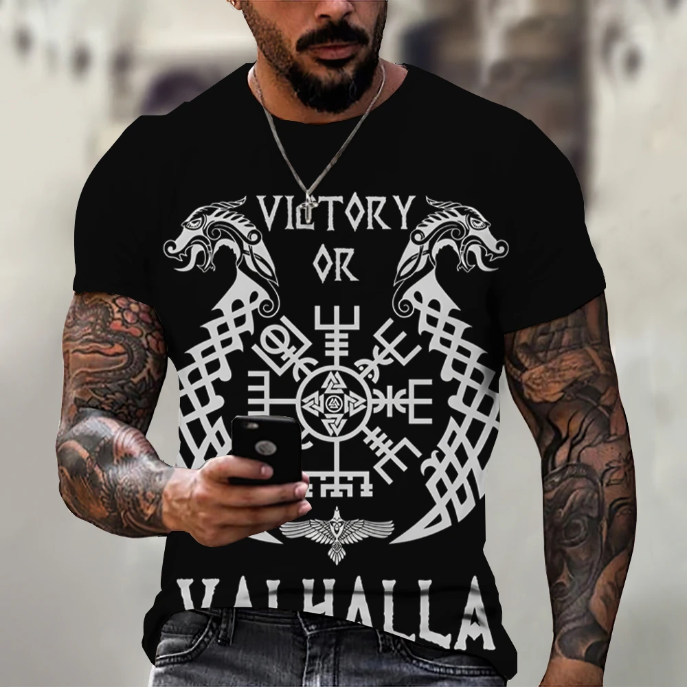 T-shirt Men's Vintage Viking Fashion Street Dress Pattern Shirt Hip-hop Short Sleeve New Casual Top 2023 Men's Wear
T-shirt Men's Vintage Viking Fashion Street Dress Pattern Shirt Hip-hop Short Sleeve New Casual Top 2023 Men's Wear