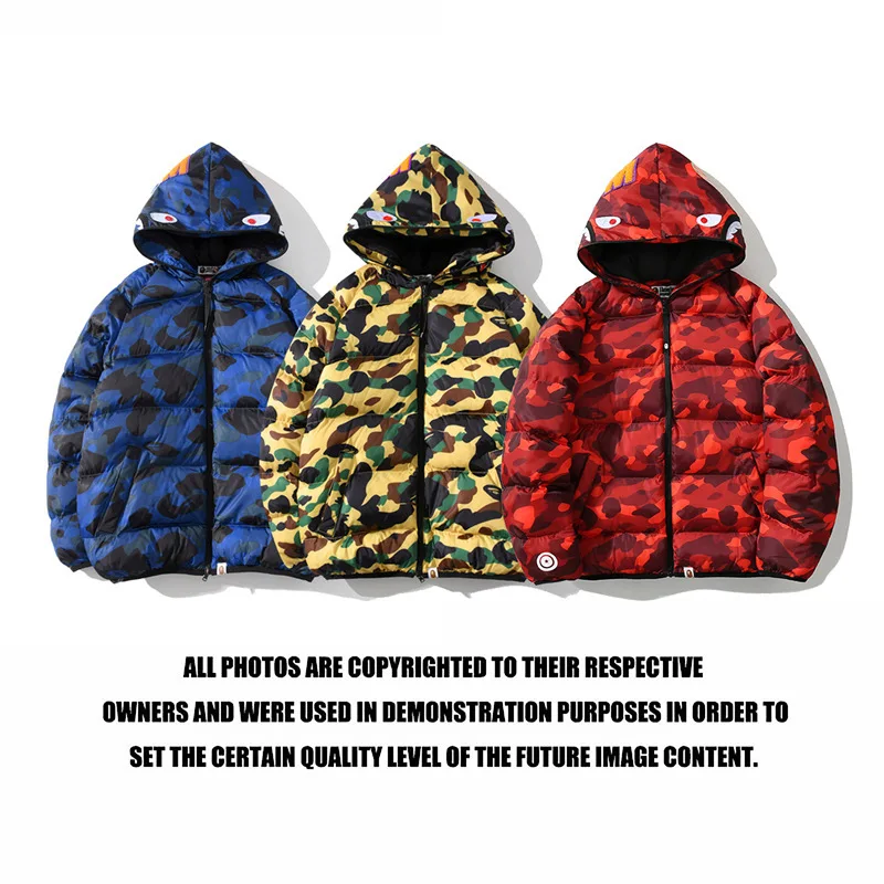 New Japanese Tide Brand Classic Camouflage Cotton Jacket Hooded Cardigan Winter Casual Shark Hoodie 1:1 Warm Down Jacket 
New Japanese Tide Brand Classic Camouflage Cotton Jacket Hooded Cardigan Winter Casual Shark Hoodie 1:1 Warm Down Jacket