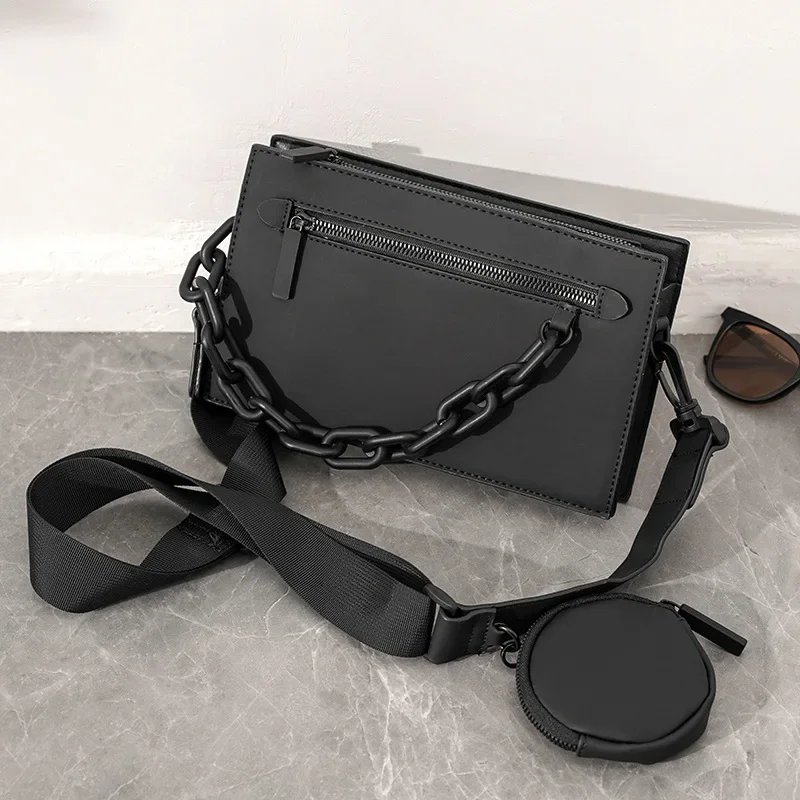 Fashion 2 In 1 Men's Crossbody Bag Trendy Design Chain Shoulder Messenger Bag Men Small Square Bag Crossbody Satchels Handbags
Fashion 2 In 1 Men's Crossbody Bag Trendy Design Chain Shoulder Messenger Bag Men Small Square Bag Crossbody Satchels Handbags