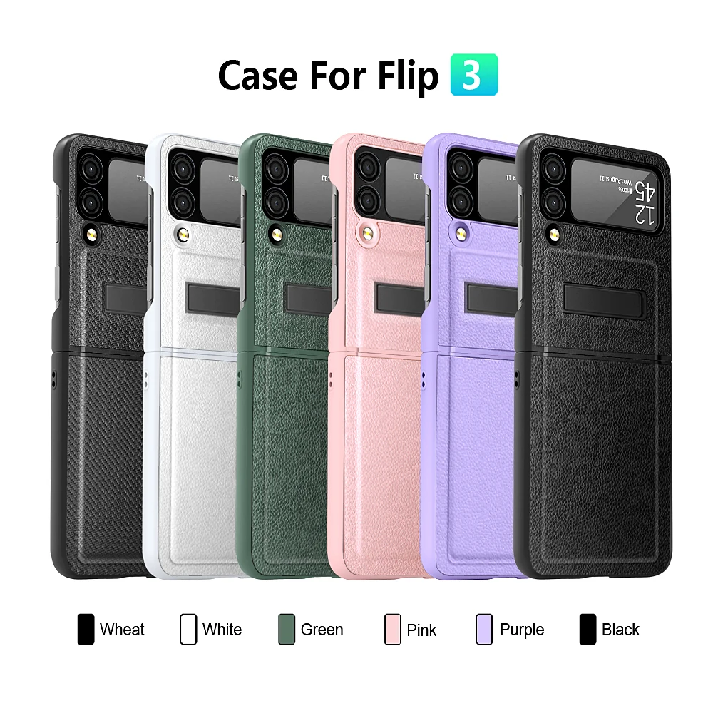 Business Luxury Leather Shell for Samsung Galaxy Z Flip3 with Screen Scratch Resistant Tempered Film Bracket Function for Zflip3
Business Luxury Leather Shell for Samsung Galaxy Z Flip3 with Screen Scratch Resistant Tempered Film Bracket Function for Zflip3
