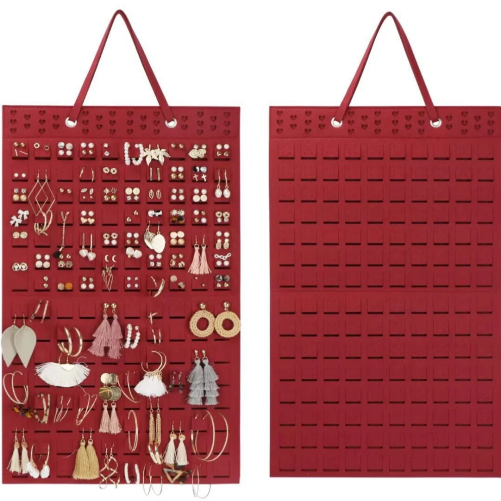 Felt Earrings Storage Hanging Bag Wall Hanging Jewelry Hanging Bag Necklace Ring Storage Bag Home Organizer Jewellery Holder
Felt Earrings Storage Hanging Bag Wall Hanging Jewelry Hanging Bag Necklace Ring Storage Bag Home Organizer Jewellery Holder